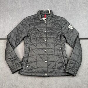 Alp n Rock Womens Black Quilted Lightweight Puffer Jacket Snap Front XS